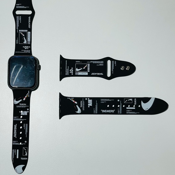 2 pcs Nike Silicone Wristlet Band for Apple Watch, T500+ - Picture 4 of 16